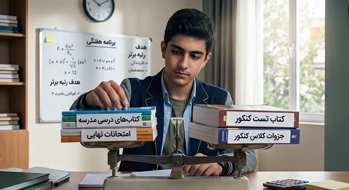 چطور تعادل بین مدرسه، کلاس و مطالعه کنکور را حفظ کنیم؟